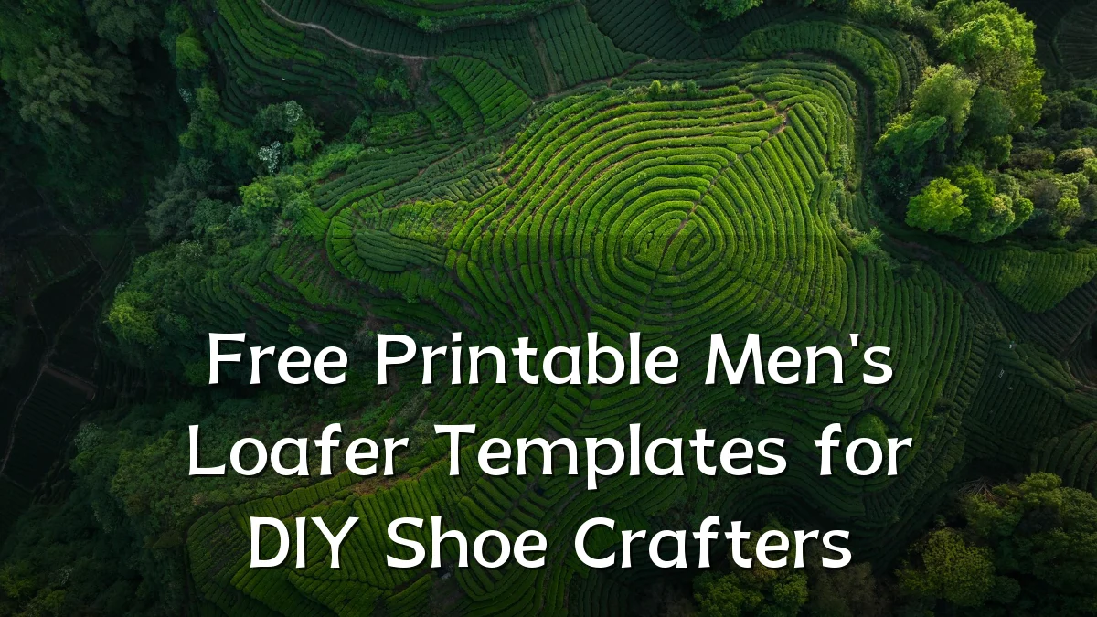 Free Printable Men's Loafer Templates for DIY Shoe Crafters