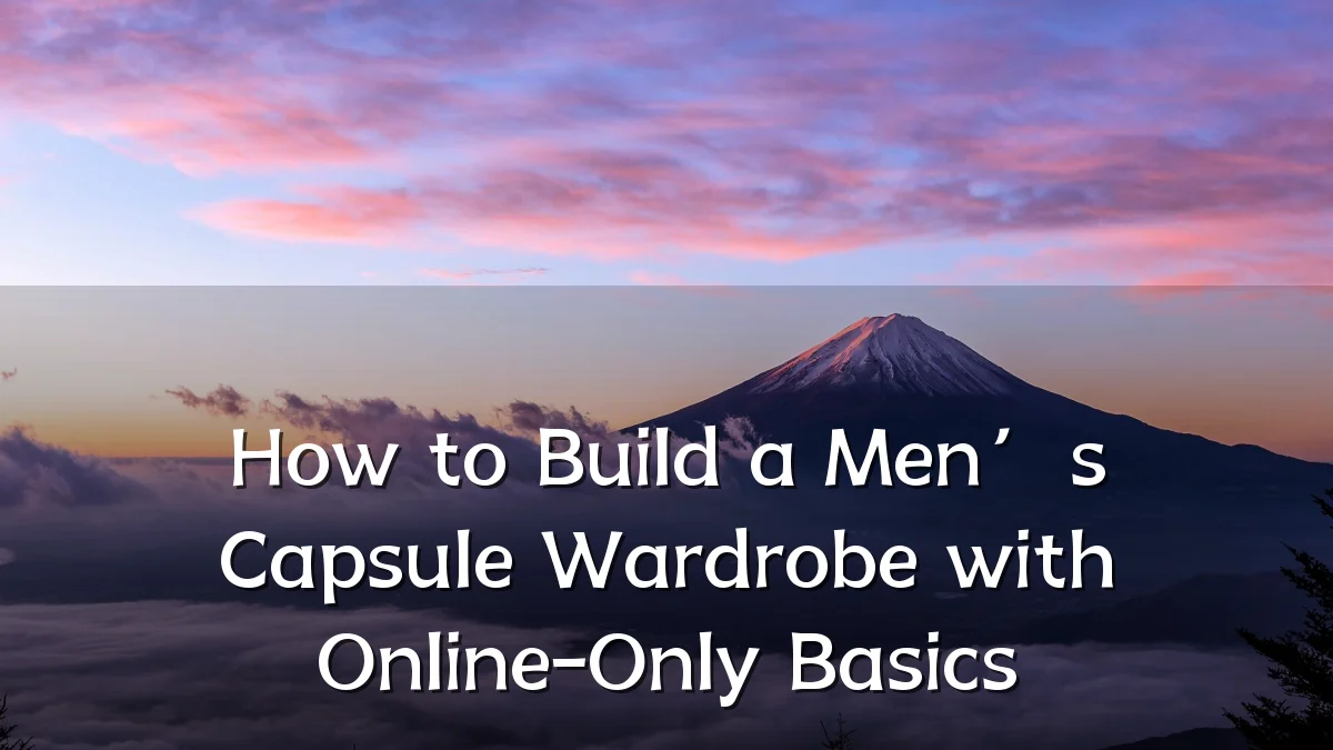 How to Build a Men’s Capsule Wardrobe with Online-Only Basics