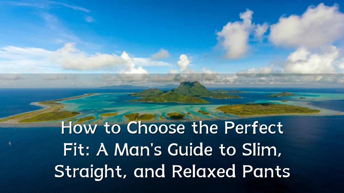How to Choose the Perfect Fit: A Man's Guide to Slim, Straight, and Relaxed Pants