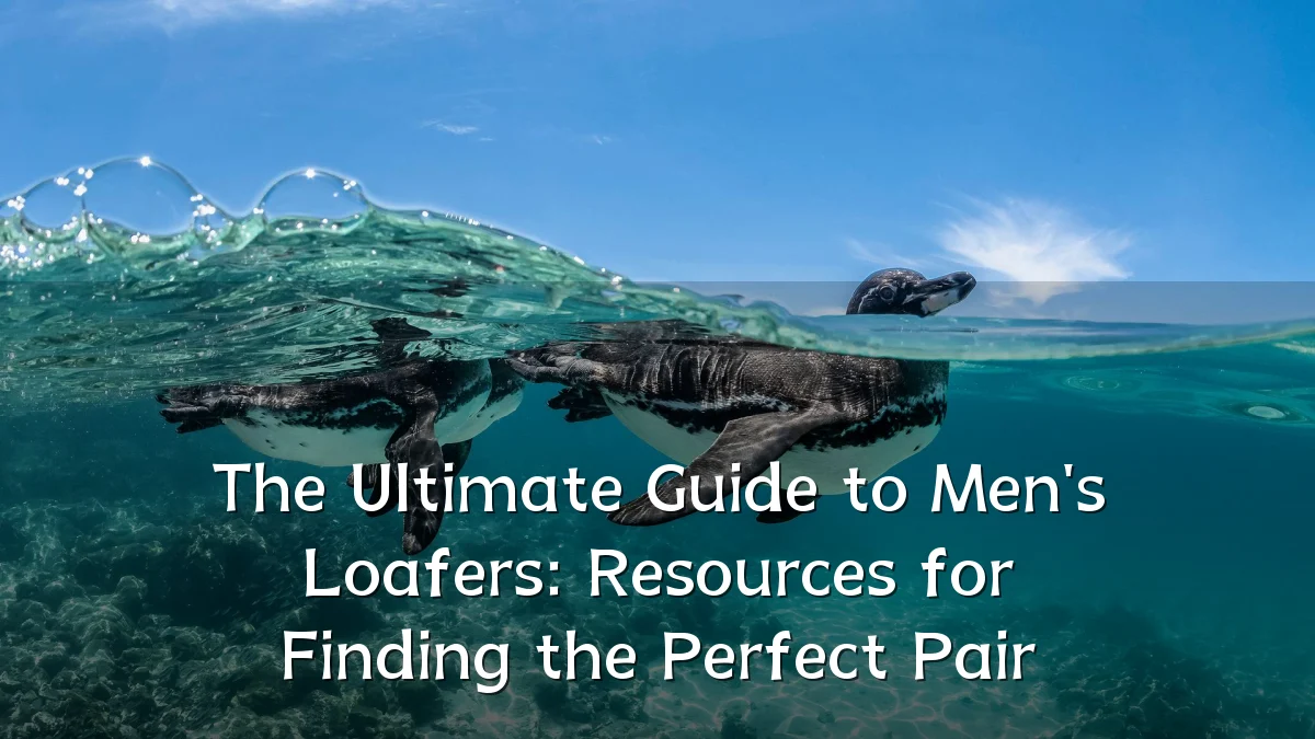 The Ultimate Guide to Men's Loafers: Resources for Finding the Perfect Pair