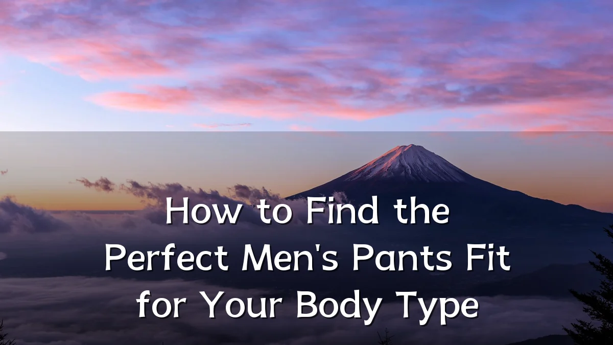 How to Find the Perfect Men's Pants Fit for Your Body Type