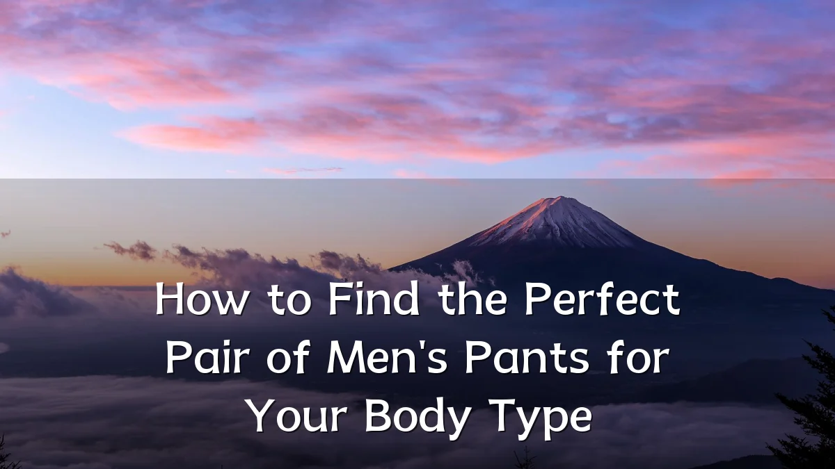 How to Find the Perfect Pair of Men's Pants for Your Body Type