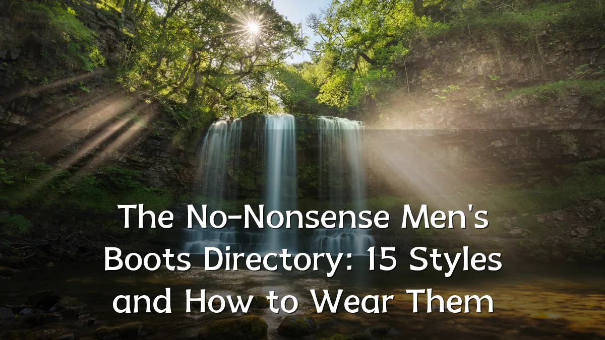 The No-Nonsense Men's Boots Directory: 15 Styles and How to Wear Them